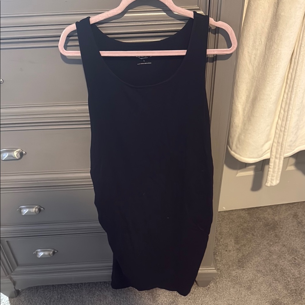 Elegant Women's Maternity Little Black Dress
